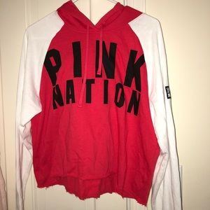 PINK VS Cropped Hoodie